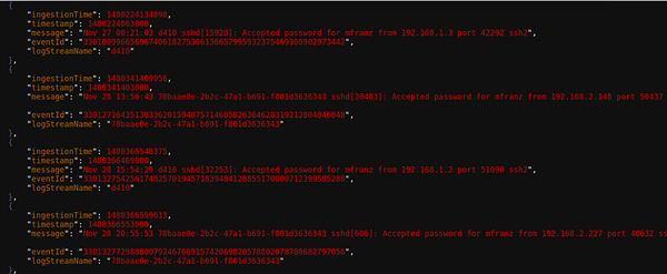 Exploring AWS CloudWatch Logs with jq and jid